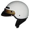 40W - Dot 40 White Motorcycle Half Shell Helmets