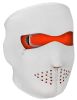 Face Mask - Orange/ White Neoprene