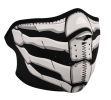 Face Mask - 1/2 Glow In The Dark Bone Breath Neoprene