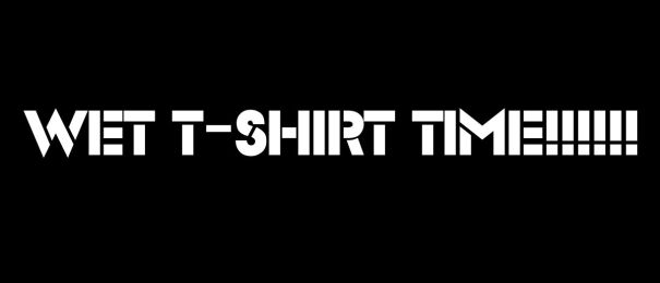 Wet T-Shirt Time!!!!!! Motorcycle Helmet Sticker (1 Dozen)