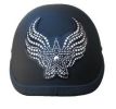 Rhinestone Helmet Patch - Winged Star