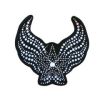 Rhinestone Helmet Patch - Winged Star