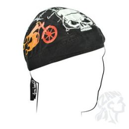 Skull Cap - Kaiser Skull Doo Rag Flydanna