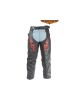 Flame Embroidered Motorcycle Chaps