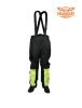 Black/Fluorescent Textile Two-Piece Rain Suit