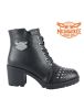 Womens Studded Motorcycle Boots By Milwaukee RidersÂ®