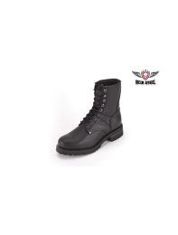 Womens Biker Boots With Laces Up Front