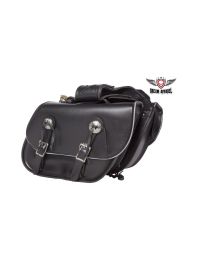 PVC Motorcycle Saddlebag With Light Reflective Trim