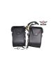 Studded PVC Motorcycle Saddlebag With Gun Holsters