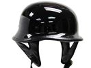 103G - Dot German Gloss Black Motorcycle Helmet
