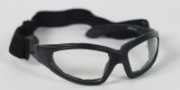 Biker Glasses - Gxr Sunglass, Black Frame, Anti-Fog Clear Lenses