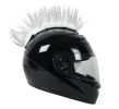 Motorcycle Helmet Mohawk - White