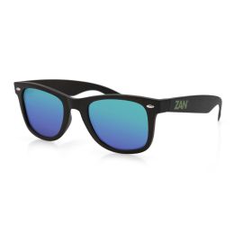 EZWA01 Winna Sunglass, Matte Black, Smoked Green Mirror Lens