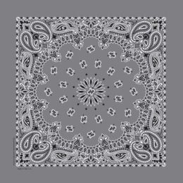 NT4411 Bandana Paisley Charcoal
