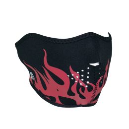 WNFM229RH ZAN&reg; Half Mask- Neoprene- Red Flames