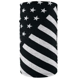 TF091 Motley Tube&reg; Polyester, Black and White Flag