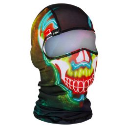 WBP098 Balaclava Polyester- Electric Skull