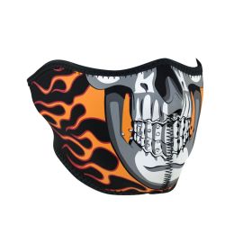 WNFM061H ZAN&reg; Half Mask- Neoprene- Burning Skull