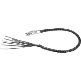 BKWHIPBLK Leather Biker Whip - Black