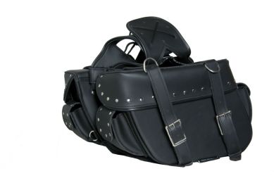 DS312S Two Strap Saddle Bag w/ Studs