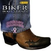 BBS-BC4 Weather Proof- Boot Straps- Breast Cancer- 4 inch