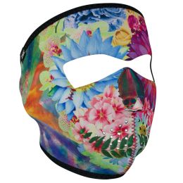 WNFM182 ZAN&reg; Full Mask- Neoprene- Flower Skull
