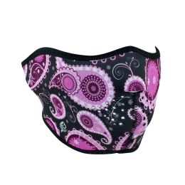 WNFM162H ZAN&reg; Half Mask- Neoprene- Purple Paisley