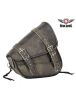 Genuine Distressed Brown Leather Right Side Swing Arm Bag