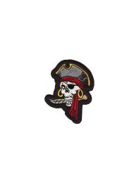 Eye-Patch Skull Motorcycle Patch