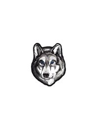 Wolf Head Biker Patch