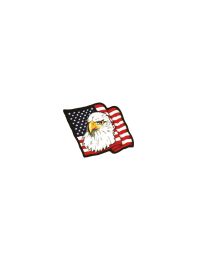 American Flag with Eagle Head Patch
