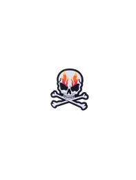 Flaming Skull & Crossbones