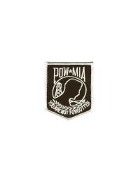 POW MIA Banner with White Outline Patch