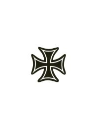 Iron Cross White Border Patch
