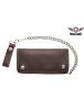 Heavy Duty Brown Leather Chain Wallet