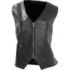 Diamond Plate Ladies Rock Design Genuine Leather Angel Wing Vest