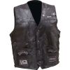 Diamond Plate Rock Design Genuine Buffalo Leather Vest