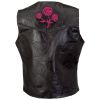 Live-Ride-Rock Ladies Rock Design Genuine Buffalo Leather Vest