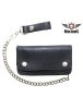 Heavy Duty Black Leather Motorcycle Chain Wallet