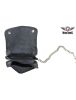 Heavy Duty Black Leather Motorcycle Chain Wallet