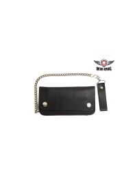 Biker Bifold Motorcycle Wallet With Chain