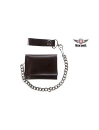 Biker Tri Fold Motorcycle Chain Wallet