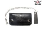 Leather Wallet With V-Twin Engine & Wings