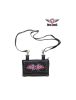 All Naked Cowhide Leather Hot Pink Butterfly Belt Bag