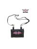 All Naked Cowhide Leather Hot Pink Butterfly Belt Bag