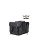 Genuine Leather Motorcycle Saddlebag W/ Braid & Concho