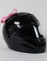 Motorcycle Helmet Bow - Pink
