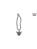 Pewter Flying Skull Pendent