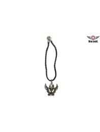 Pewter Flying Skull Pendent