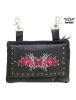 All Naked Cowhide Leather Red Butterfly Belt Bag